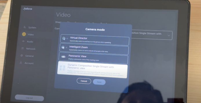 A screen showing Jabra Direct+ app.