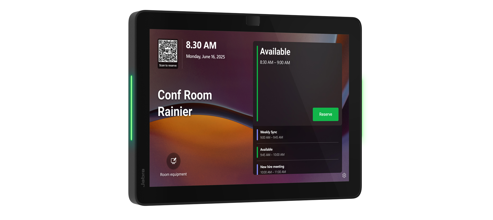 Jabra Schduler banner with device and calendar/scheduling graphics