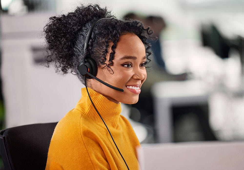 Office lady on call